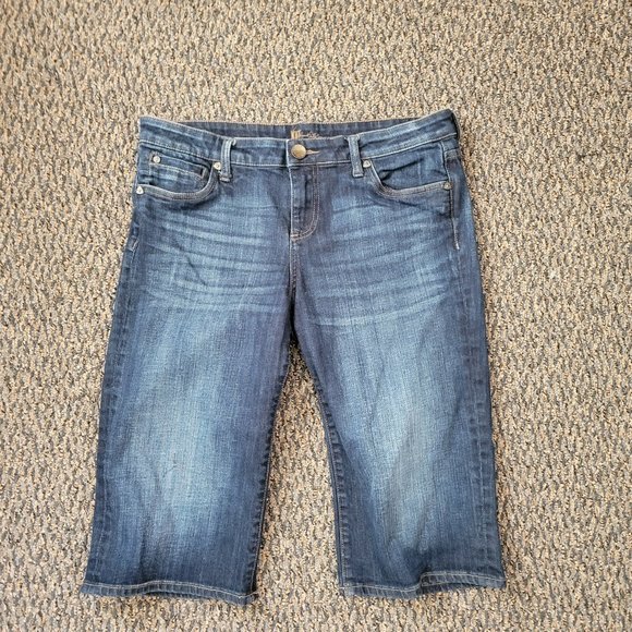 KUT From the Kloth Denim Bermuda Jean Shorts Size 8 - Picture 3 of 13